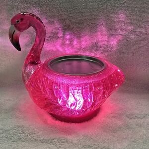 Pink Flamingo BBW Single Wick Candle Holder